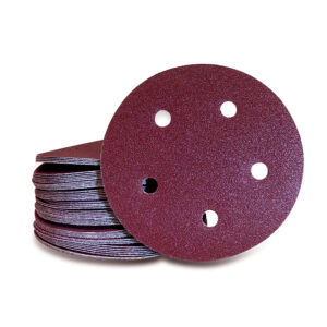 Hook and Loop Discs Red Heavy Weight Aluminum Oxide