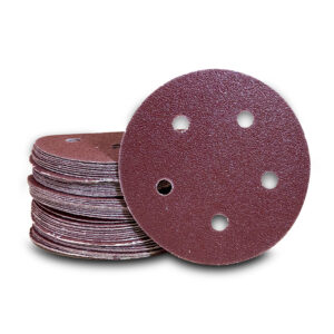 Hook and Loop Discs Red Heavy Weight Aluminum Oxide