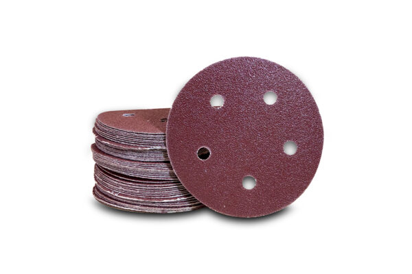 Hook and Loop Discs Red Heavy Weight Aluminum Oxide