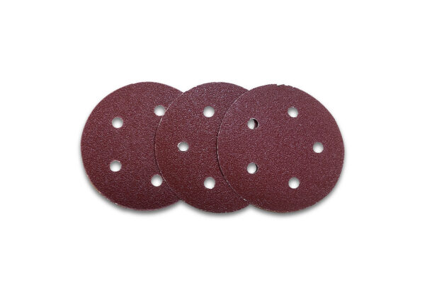 Hook and Loop Discs Red Heavy Weight Aluminum Oxide