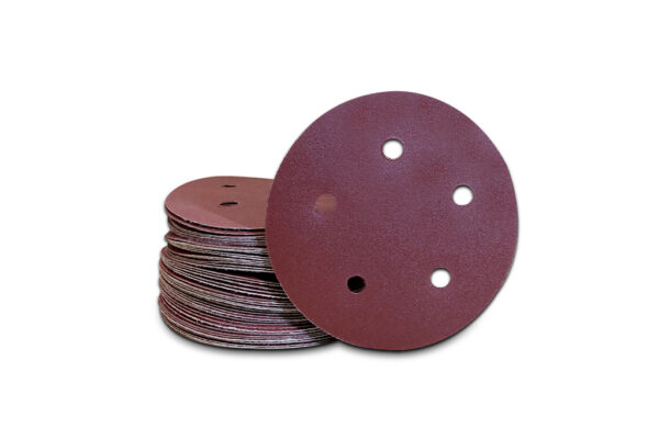 Hook and Loop Discs Red Heavy Weight Aluminum Oxide