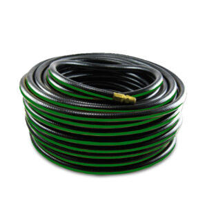 black and green unbreakable air hose